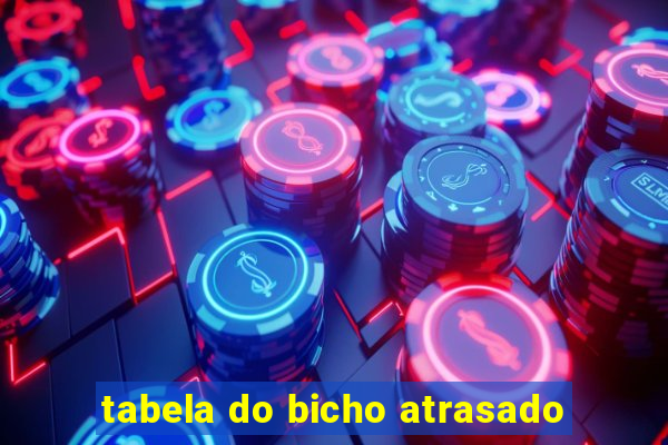 tabela do bicho atrasado